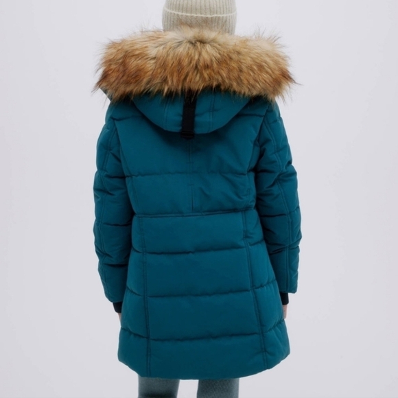 Noize Addie-G Women’s Vegan Down Parka – Cruelty-Free Winter Coat, Atlantic Teal - Picture 2 of 9